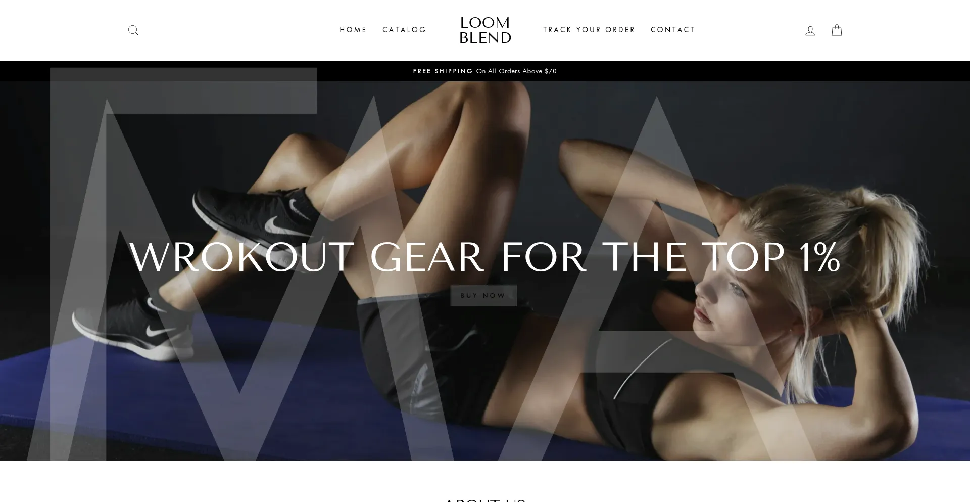 Website screenshot of Loomblend.com