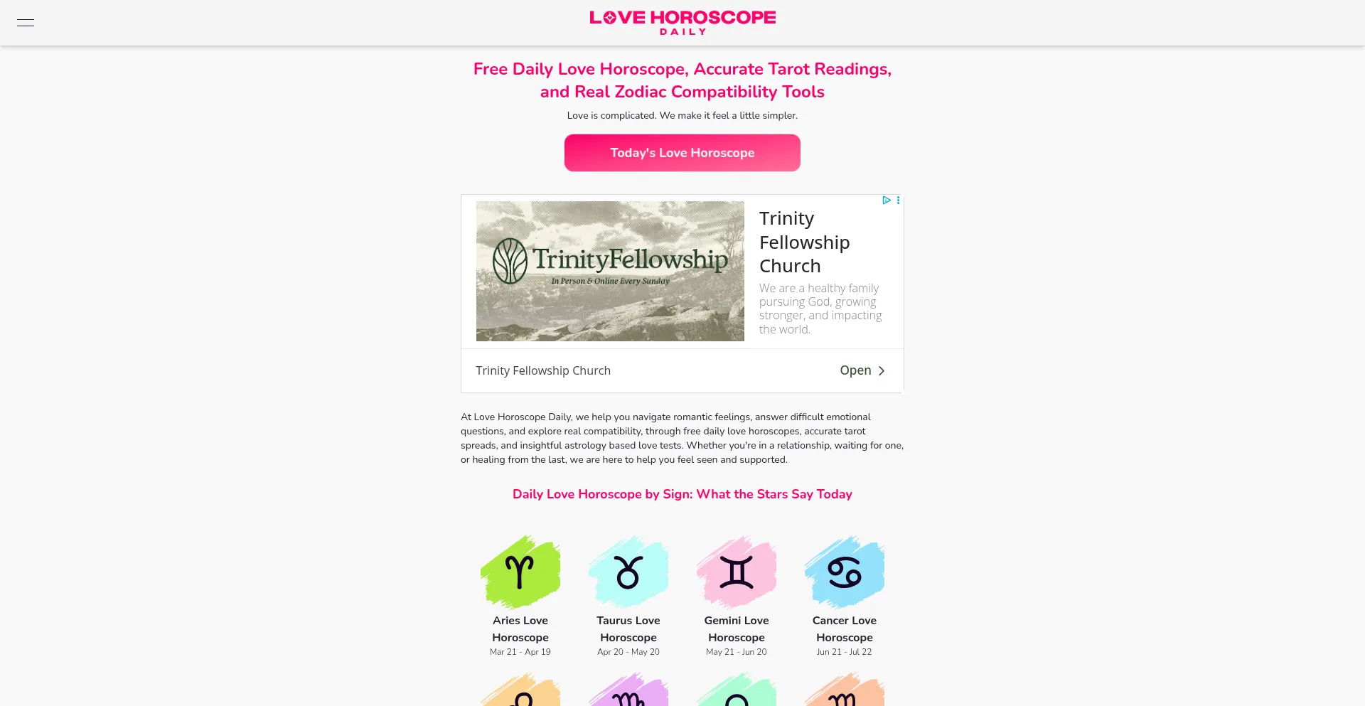 Lovehoroscopedaily.com é Seguro e Confiável?
