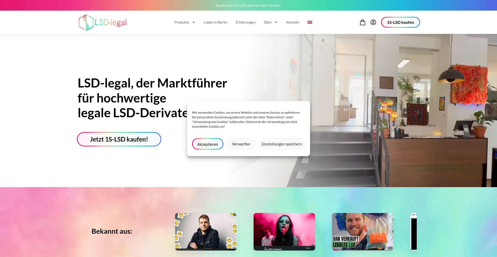 Website screenshot of Lsd-legal.de