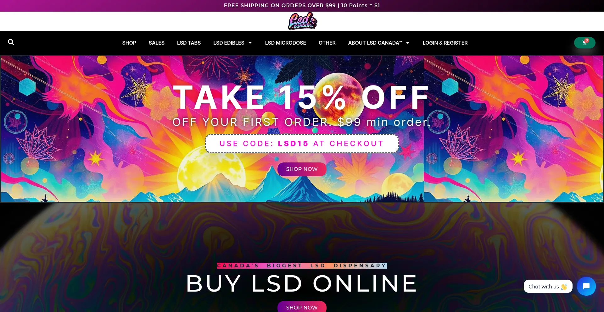 Website screenshot of Lsdcanada.cc