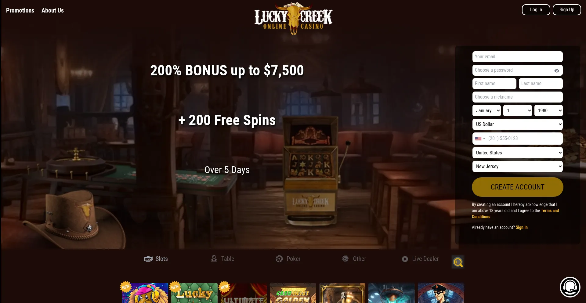 Luckycreek.com é Seguro e Confiável?