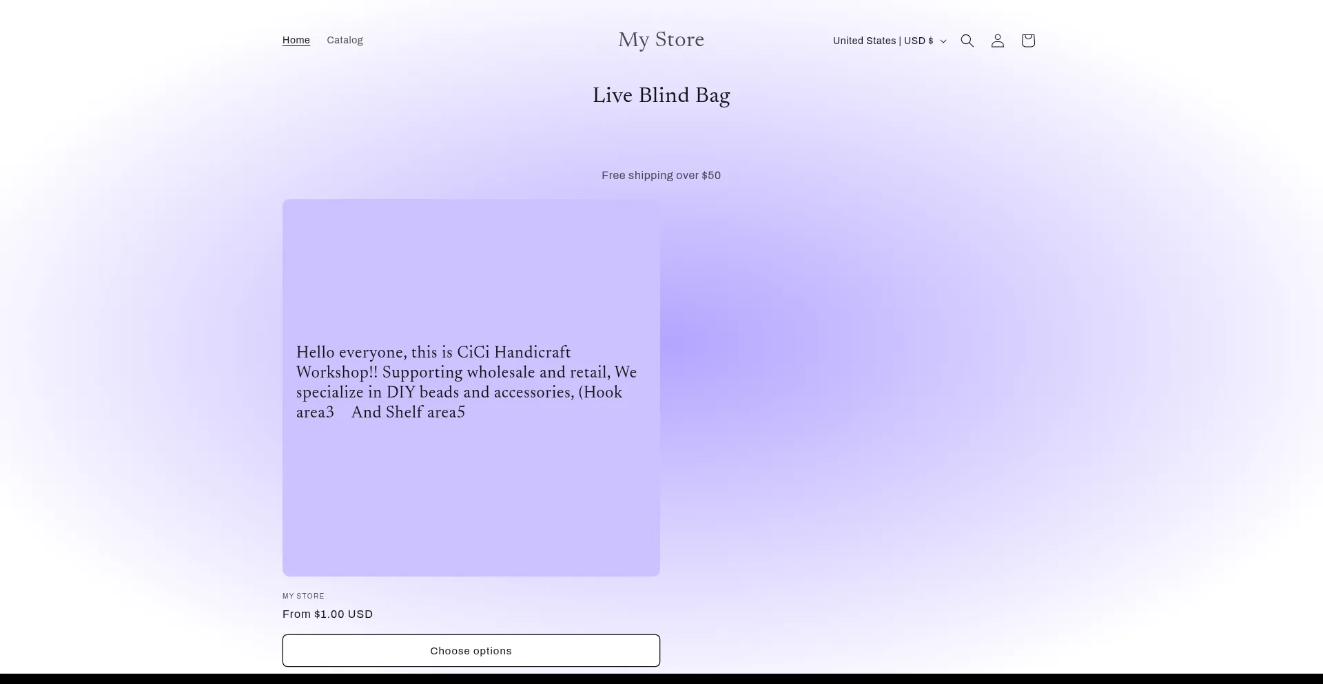 Website screenshot of Luckyshop11.com