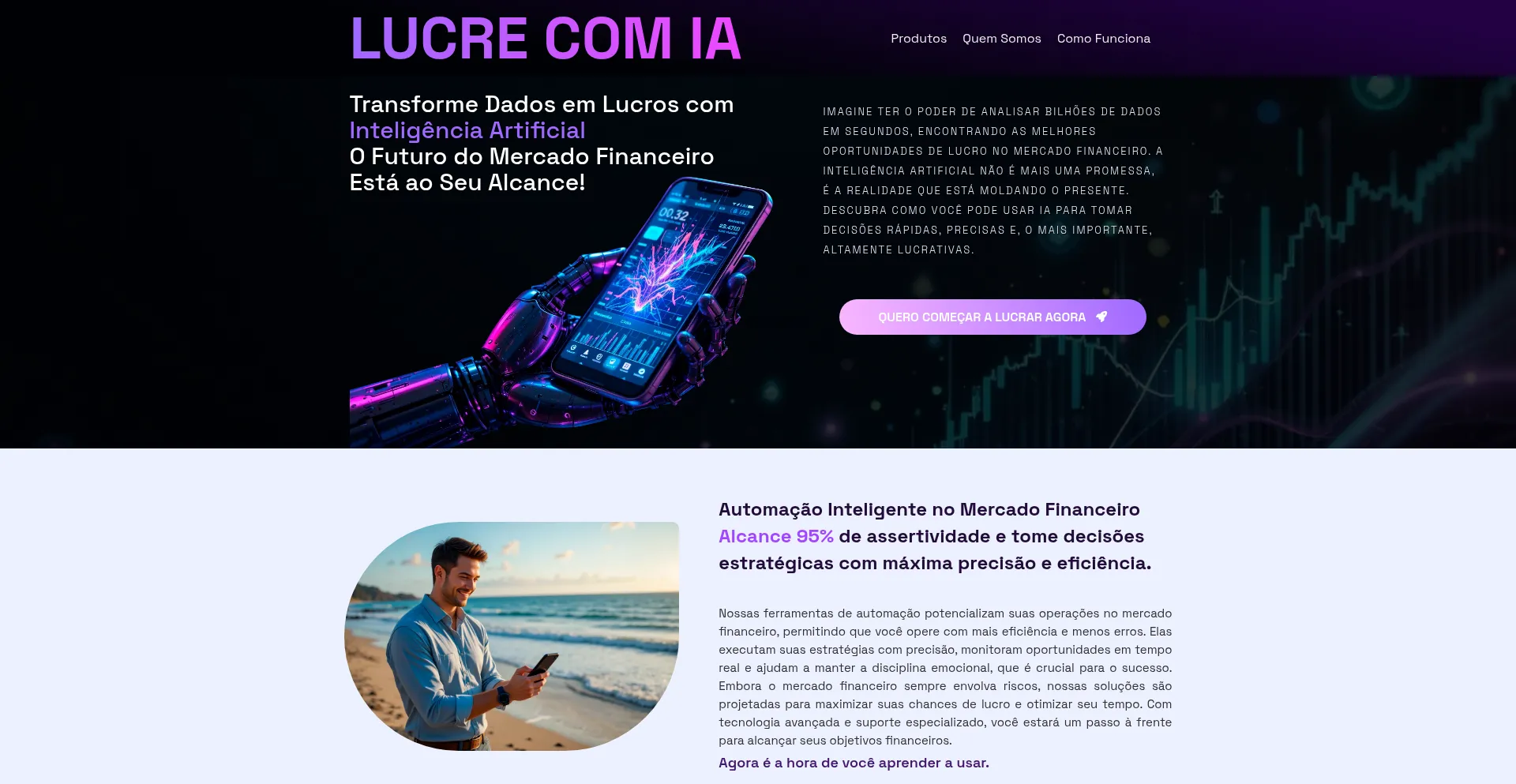 Website screenshot of Lucrecomia.com