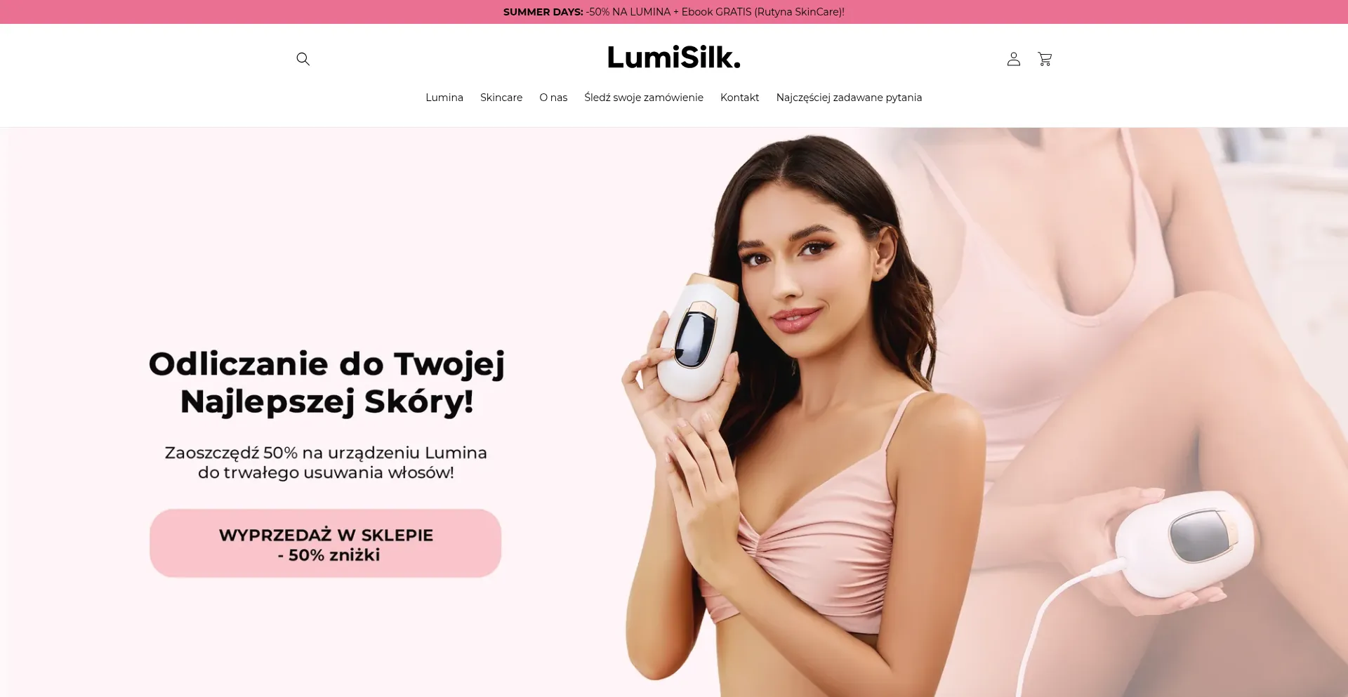 Website screenshot of Lumisilk-poland.com