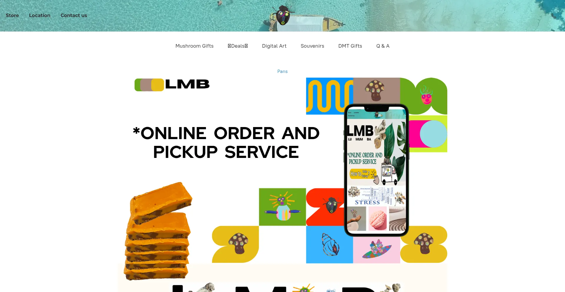 Website screenshot of Lumumbabeach.com