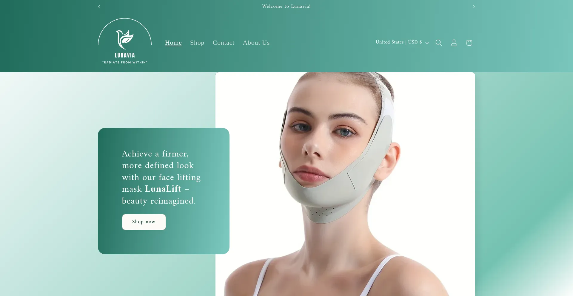 Website screenshot of Lunavia.net