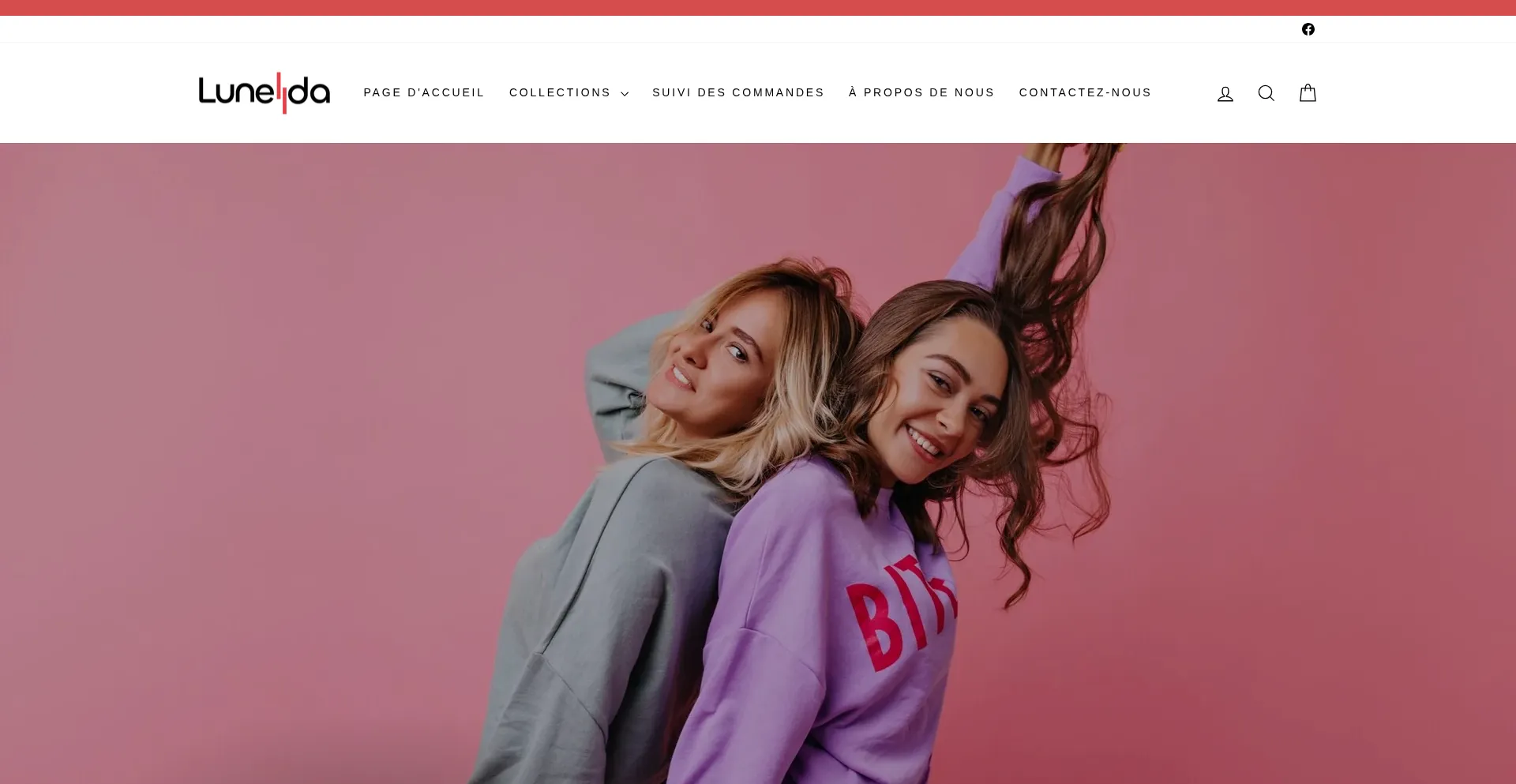 Website screenshot of Lunellda.com