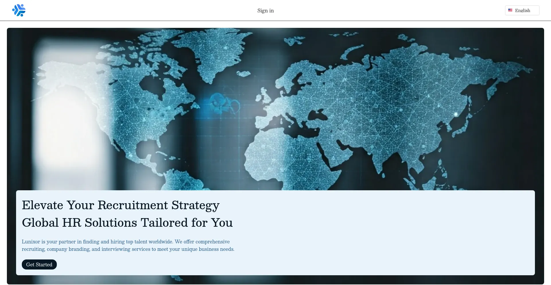 Website screenshot of Lunixor.com