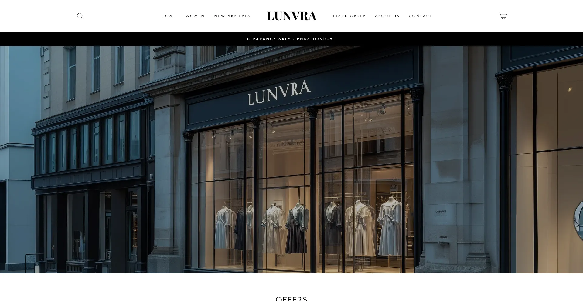 Website screenshot of Lunvra.com