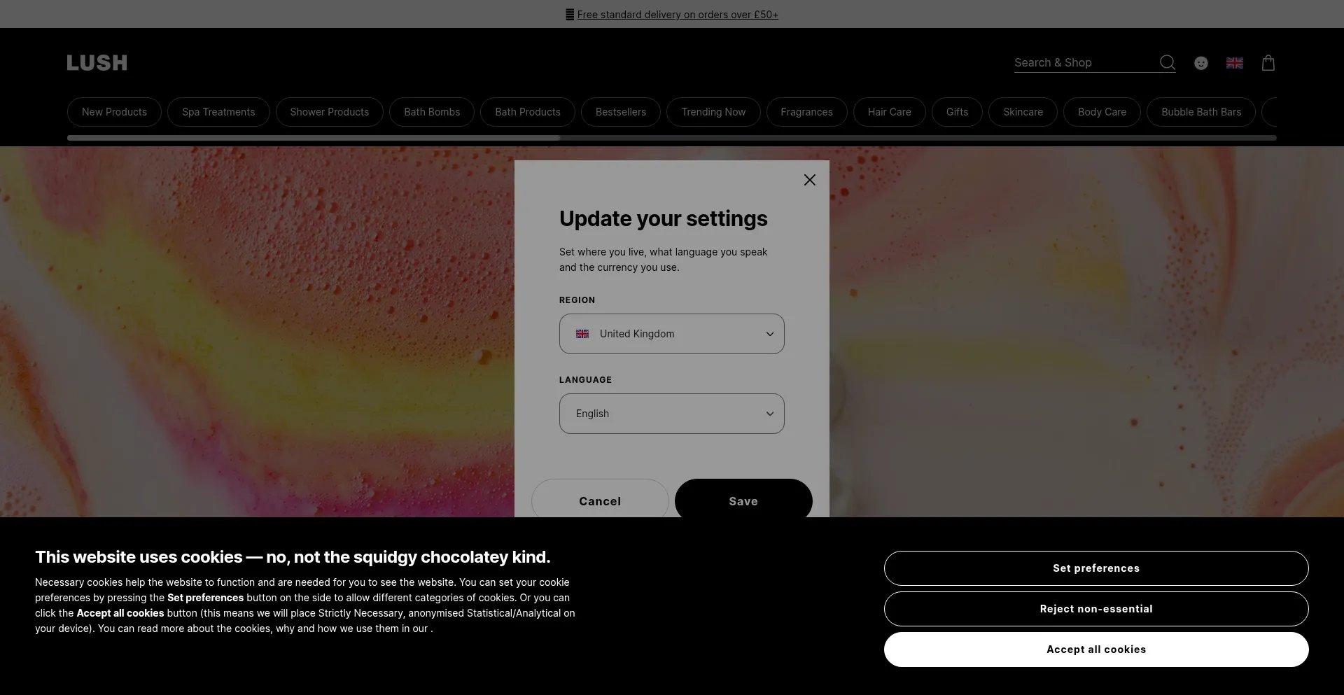 Lush.co.uk Screenshot
