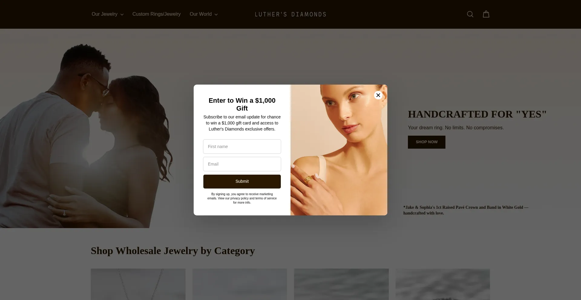 Luthersdiamonds.com Screenshot