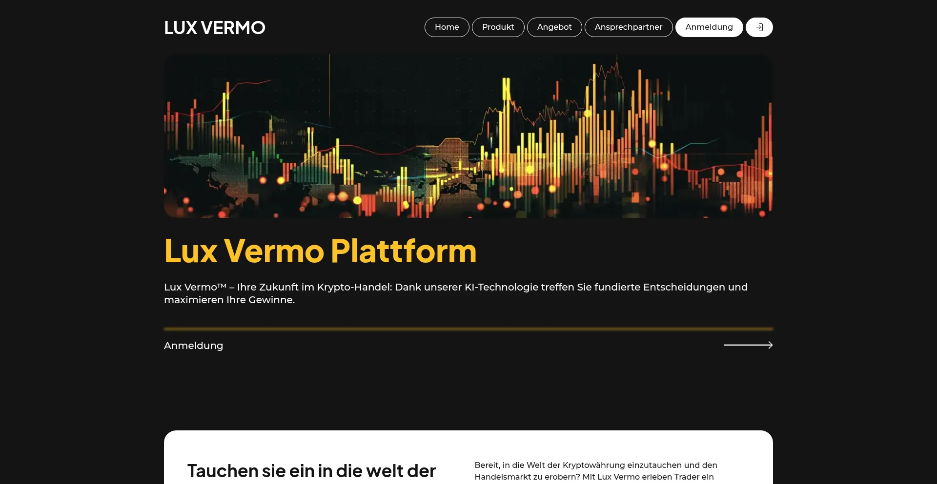 Website screenshot of Lux-vermo.com
