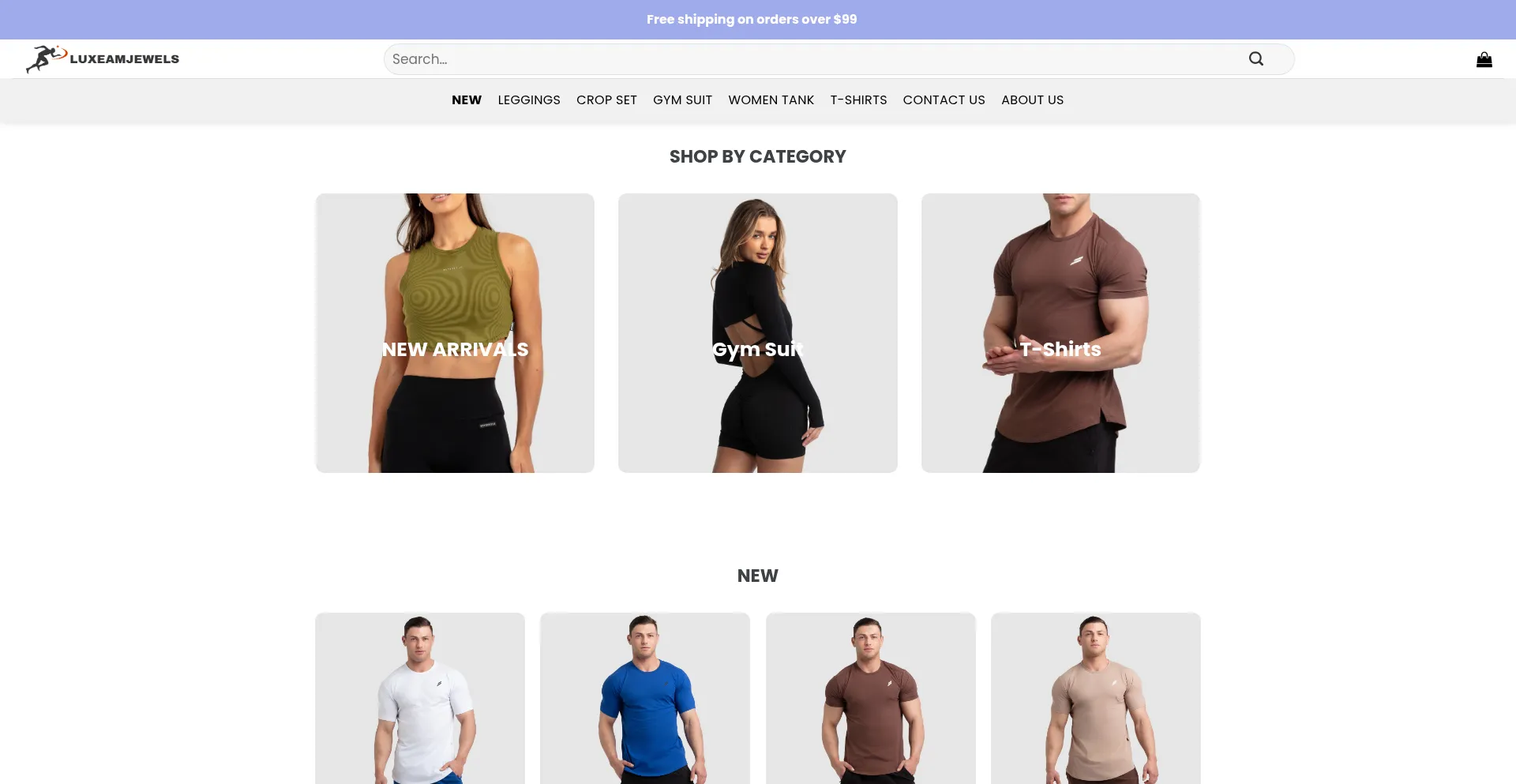 Website screenshot of Luxeamjewels.com