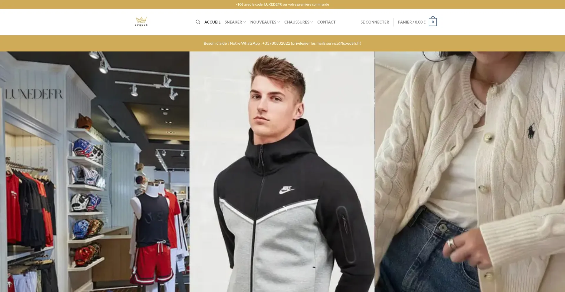 Website screenshot of Luxedefr.fr