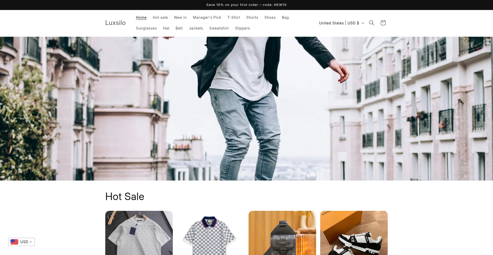 Website screenshot of Luxsilo.com