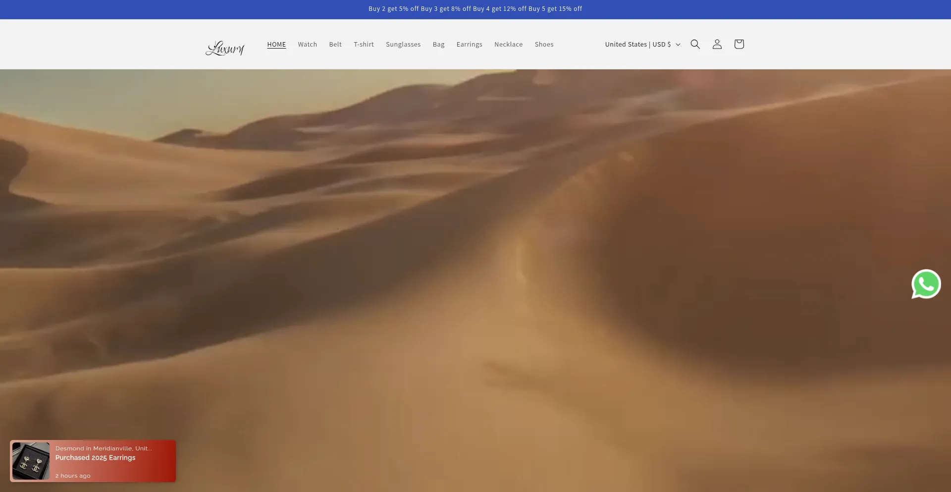 Website screenshot of Luxuryleathe.com