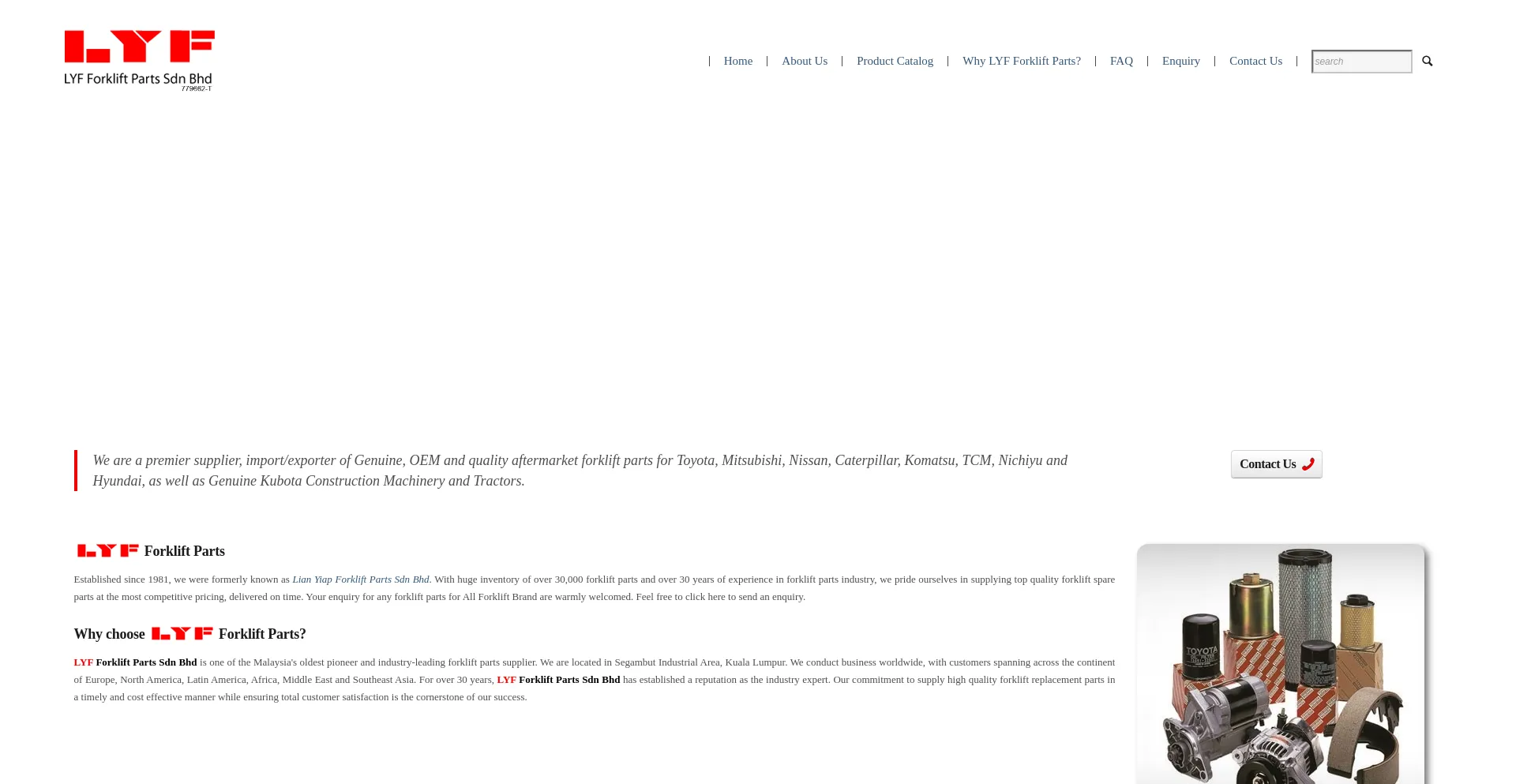 Website screenshot of Lyf.com.my