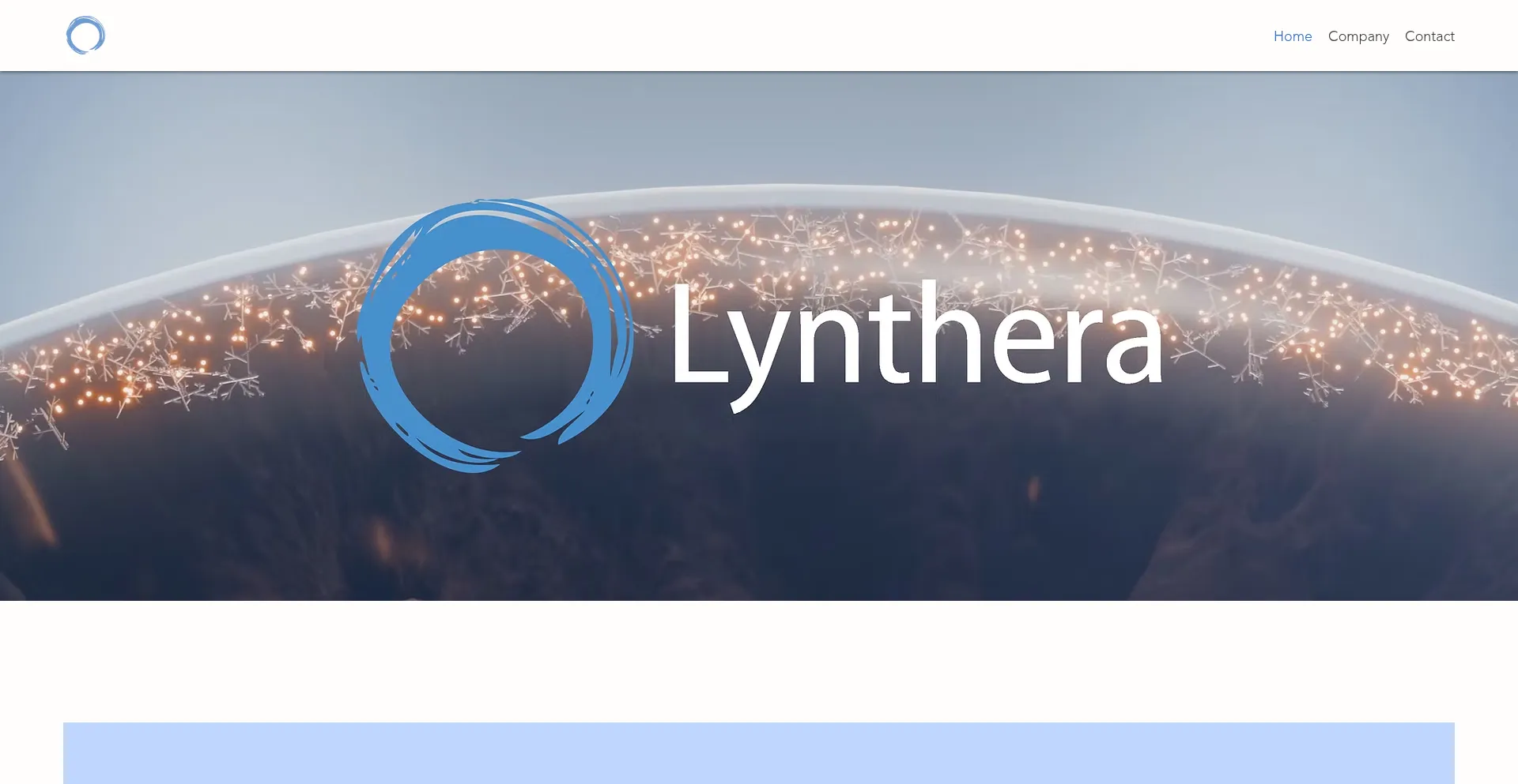 Website screenshot of Lynthera.com