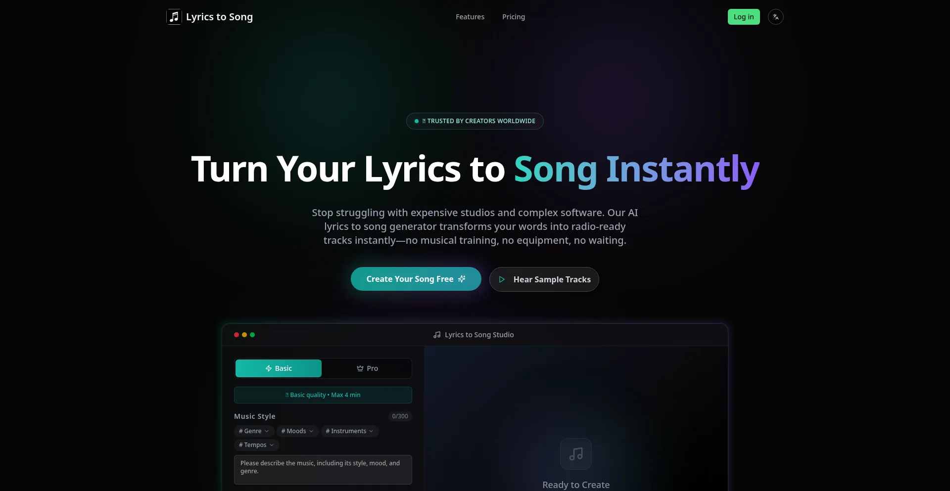 Lyricstosong.app