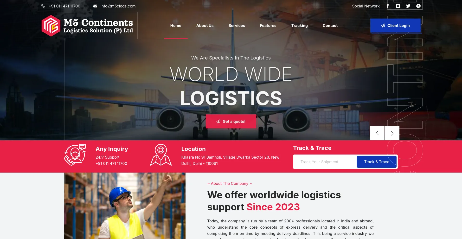 Website screenshot of M5clogs.com