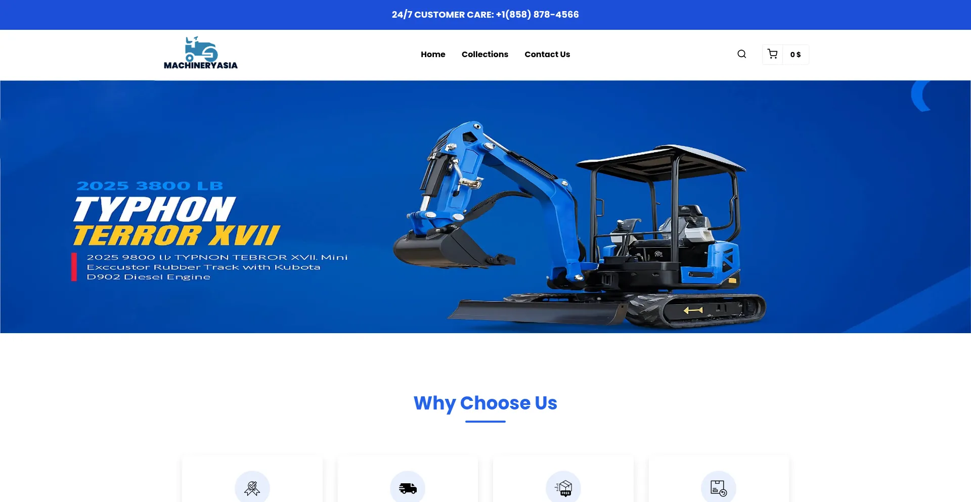 Website screenshot of Machineryasiaonlines.com