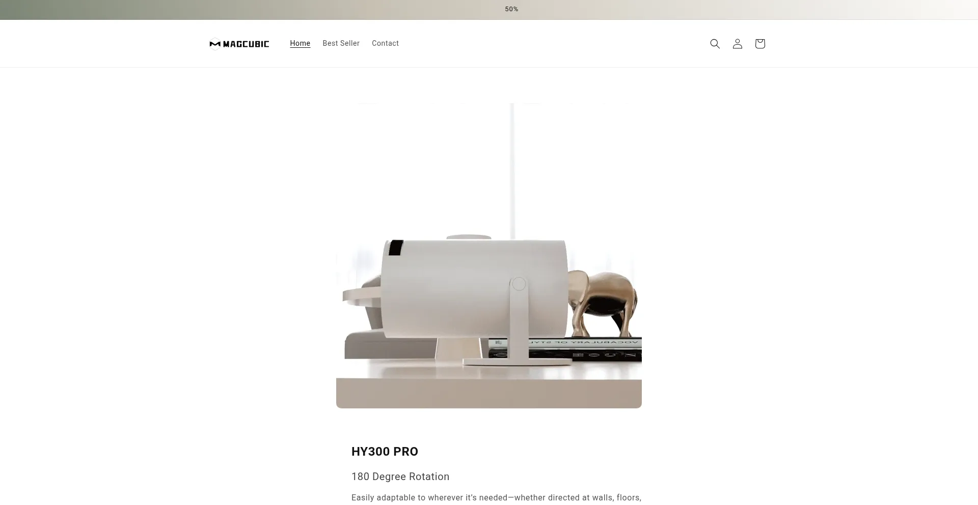 Website screenshot of Magcubiic.com