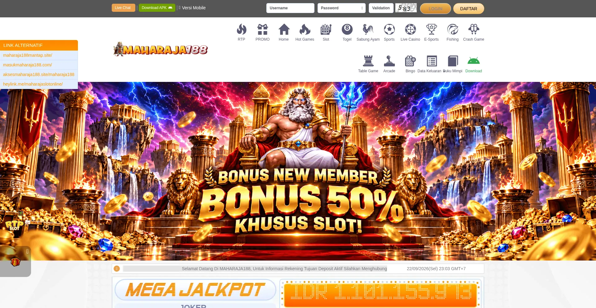 Maharaja188x580.site