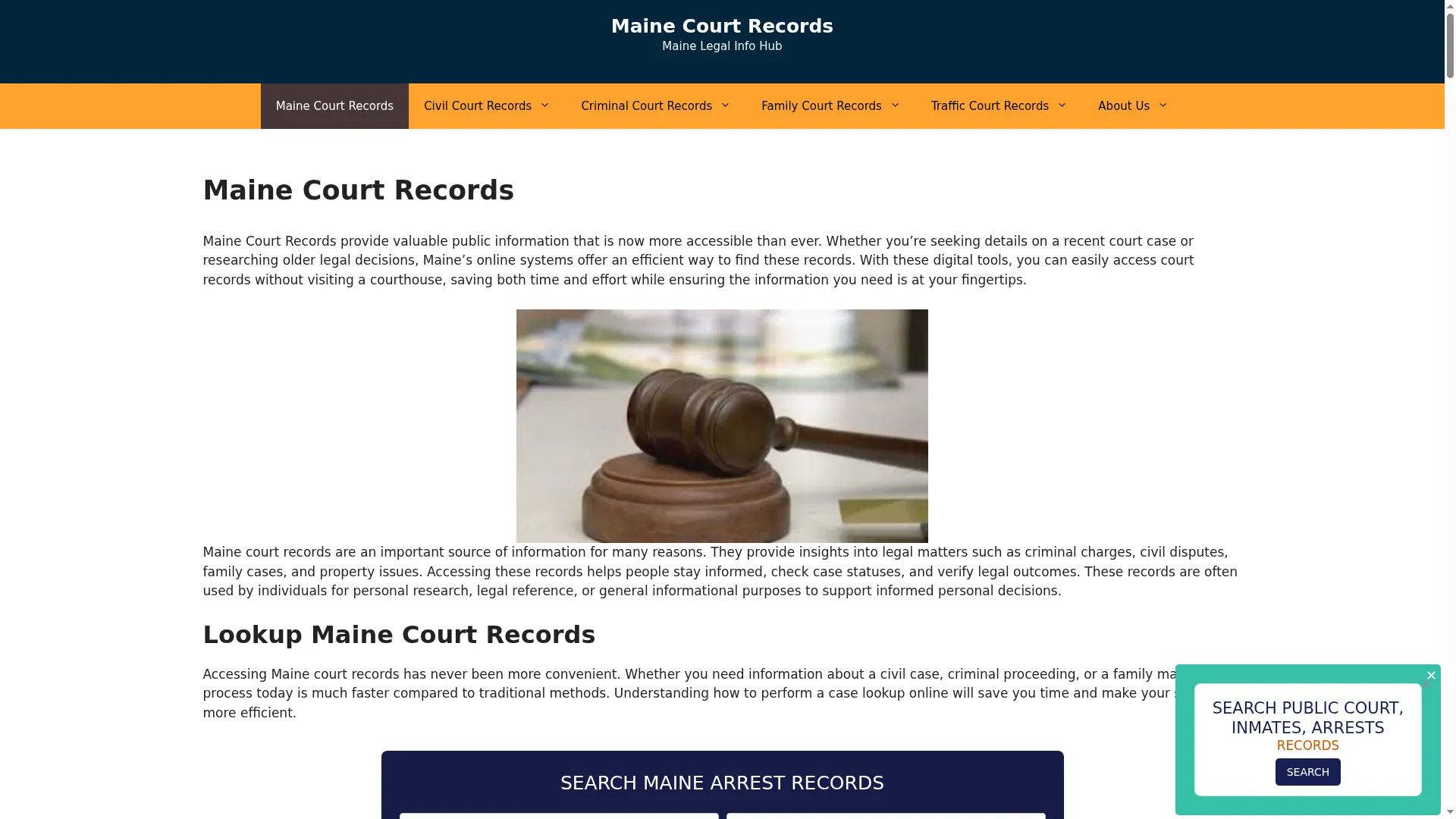 Mainecourtrecords.org