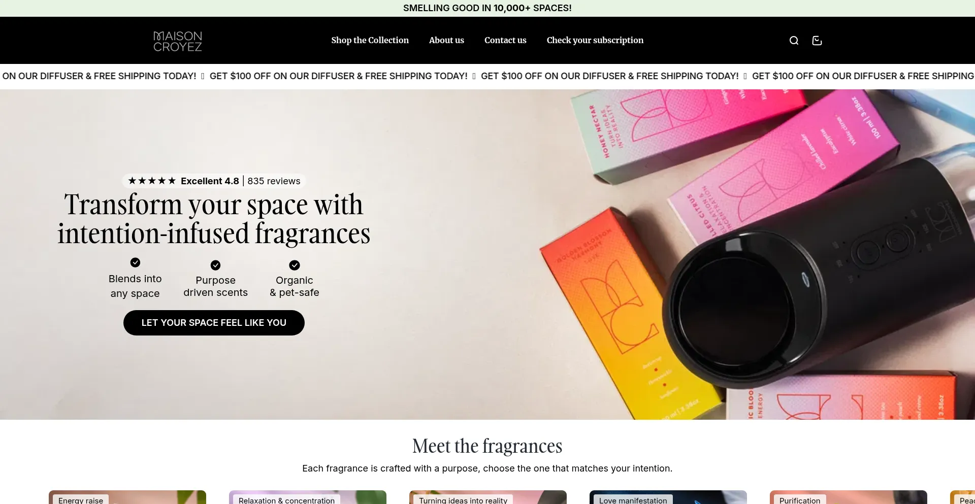 Website screenshot of Maisoncroyez.com