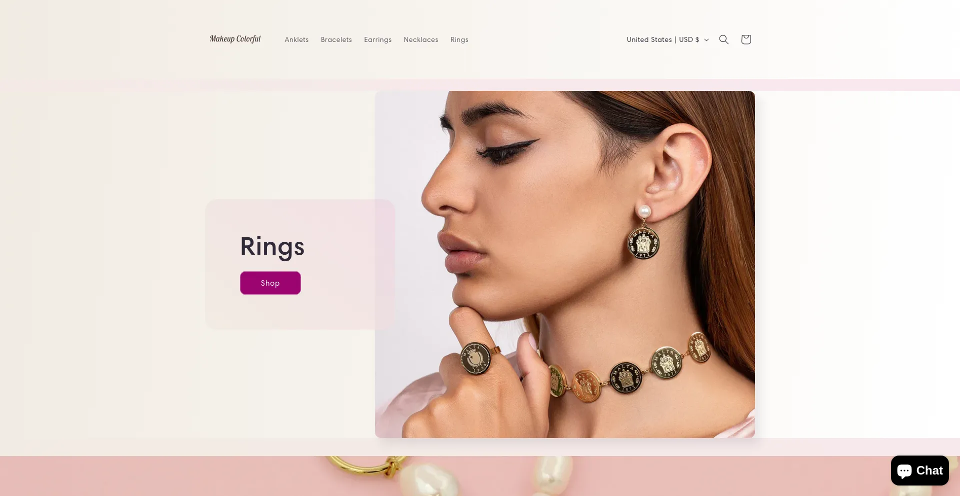 Website screenshot of Makeupscolorfuls.com