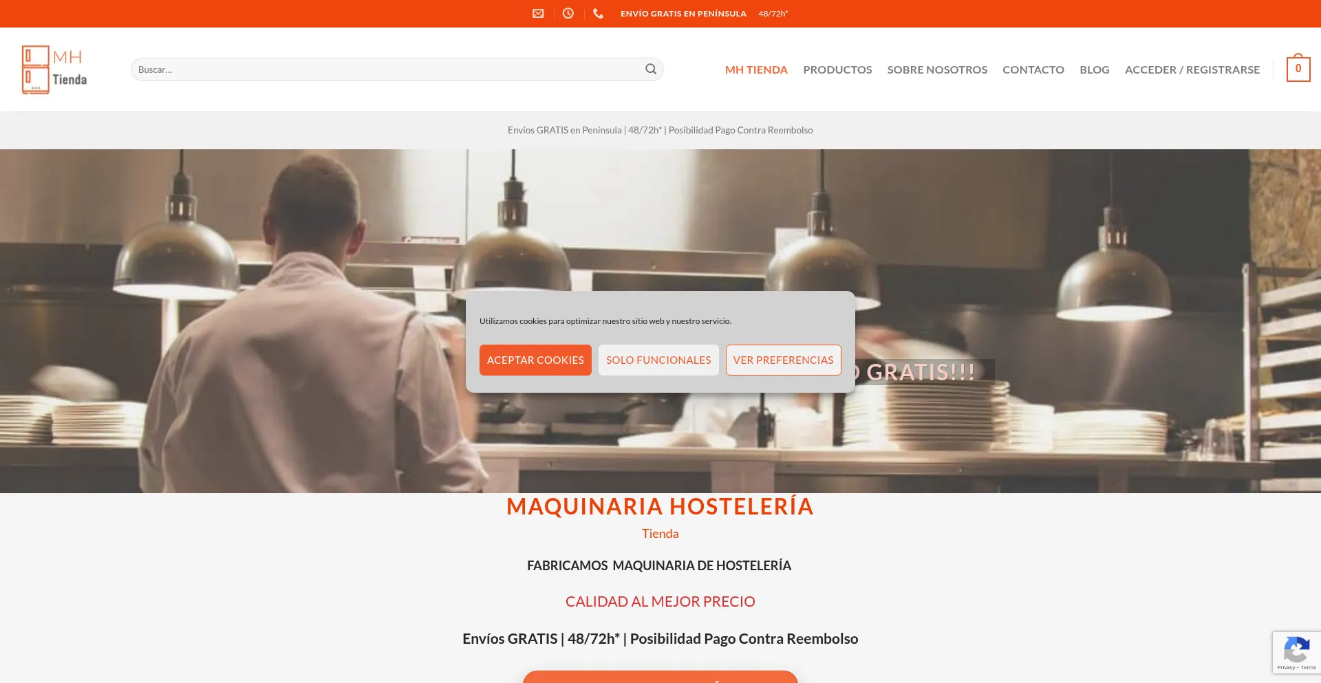 Maquinariahosteleriatienda.es Screenshot