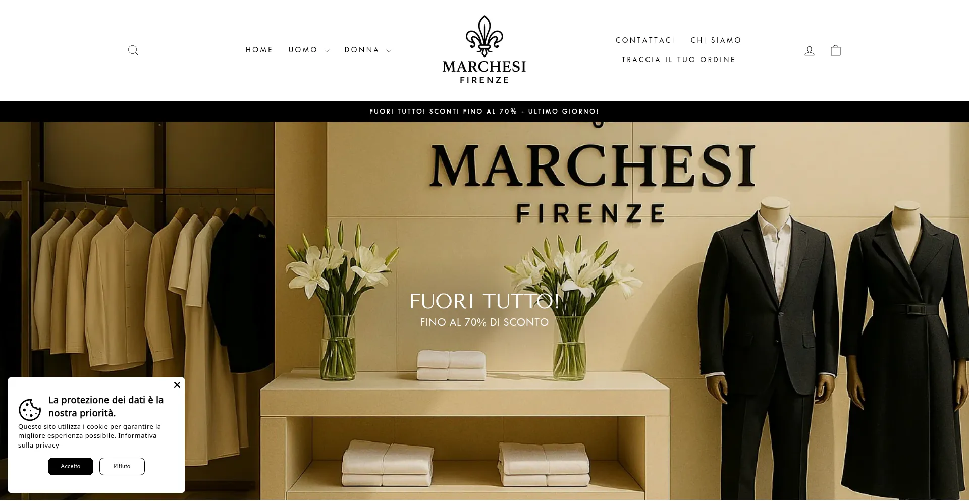 Website screenshot of Marchesi-firenze.com