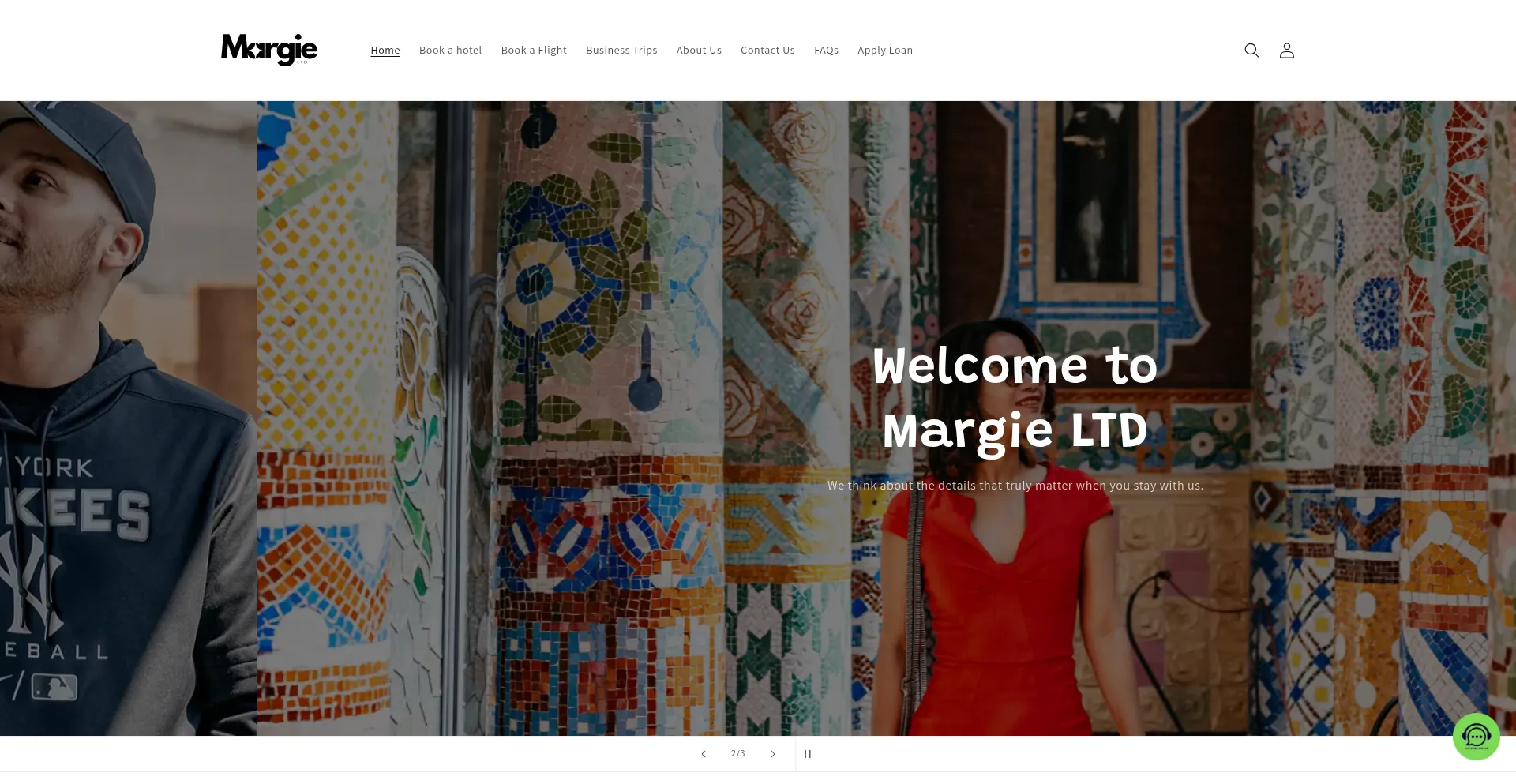Website screenshot of Margieltd.com