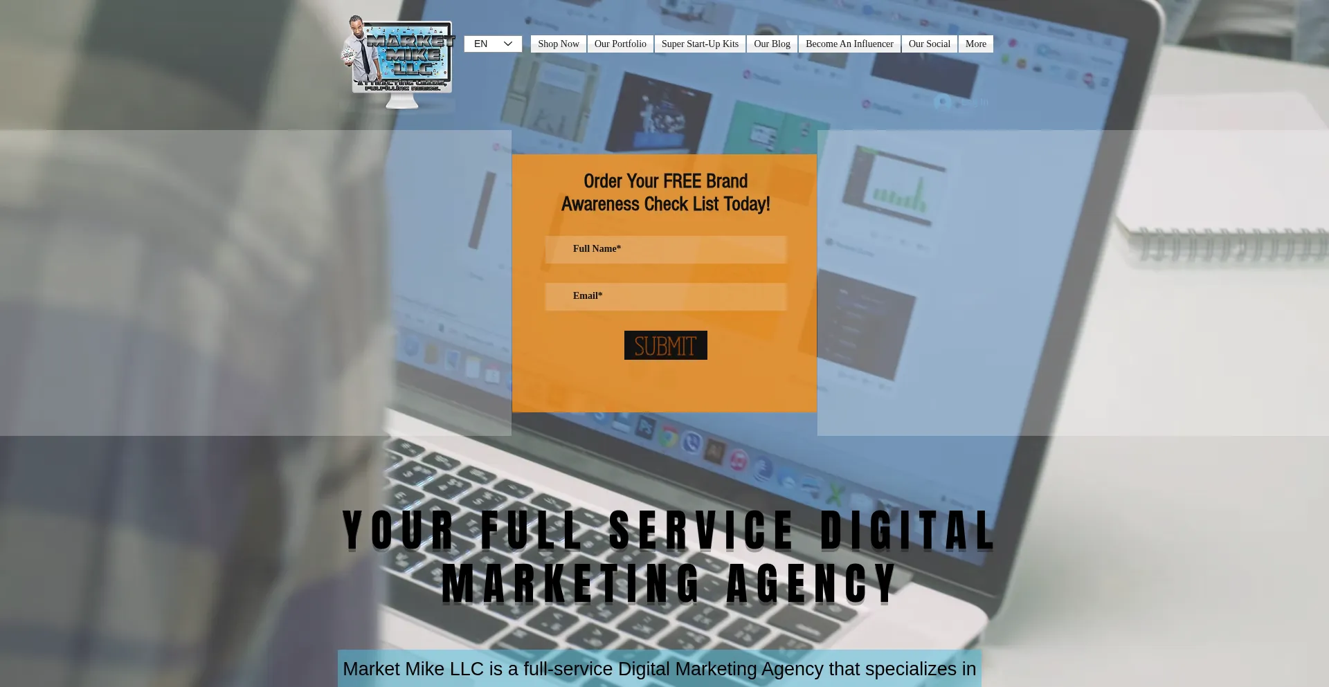 Website screenshot of Marketmikellc.net