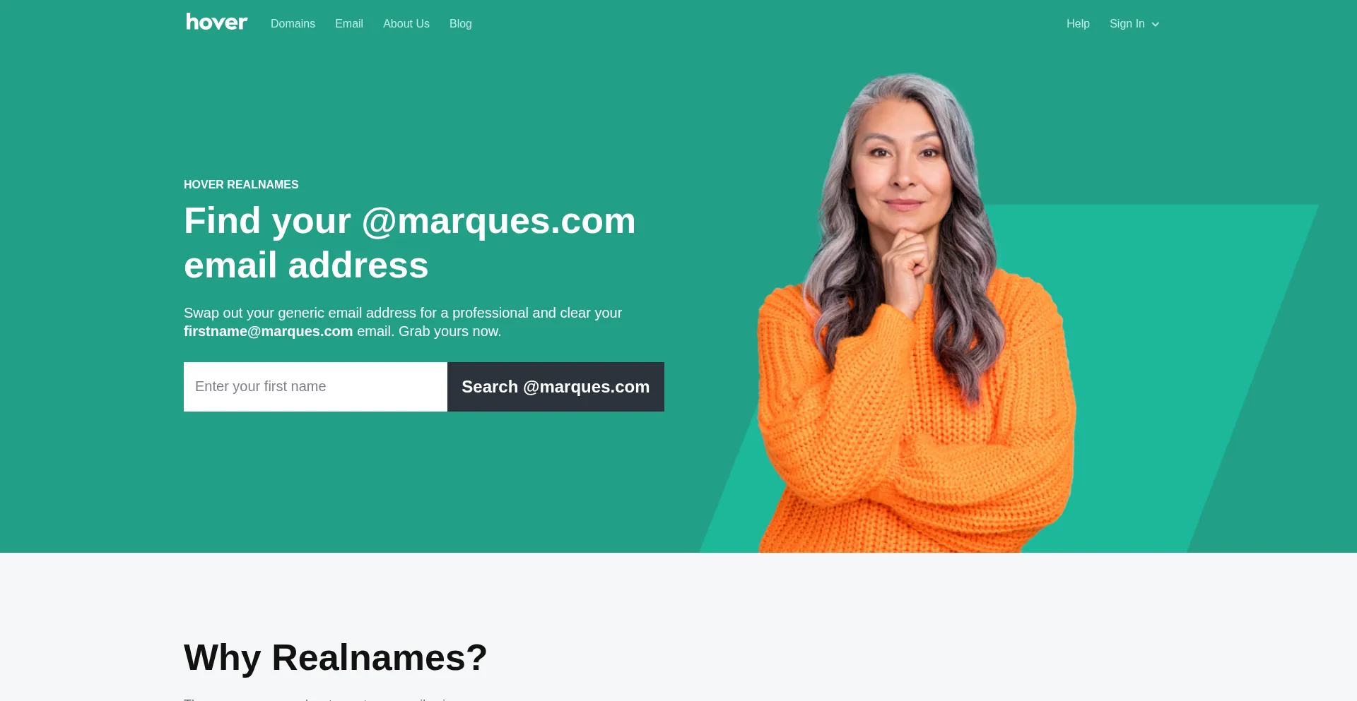 Website screenshot of Marques.com