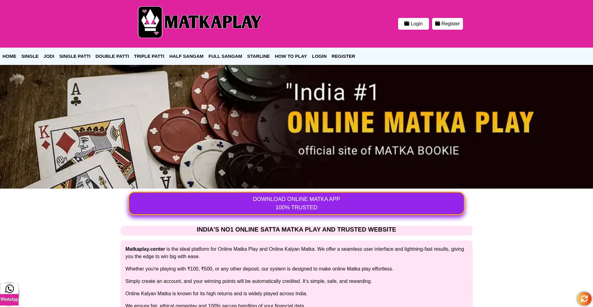 Matkaplay.center é Seguro e Confiável?