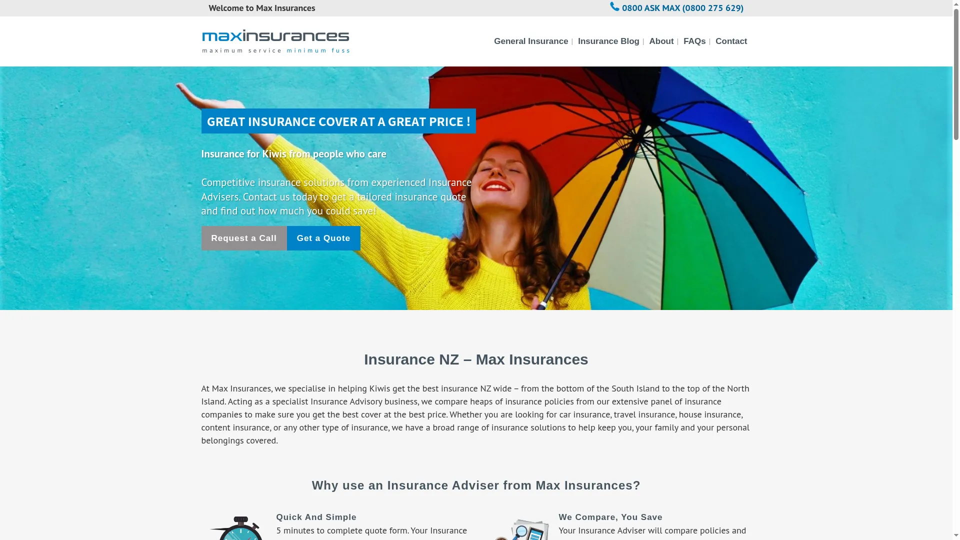 Maxinsurances.co.nz