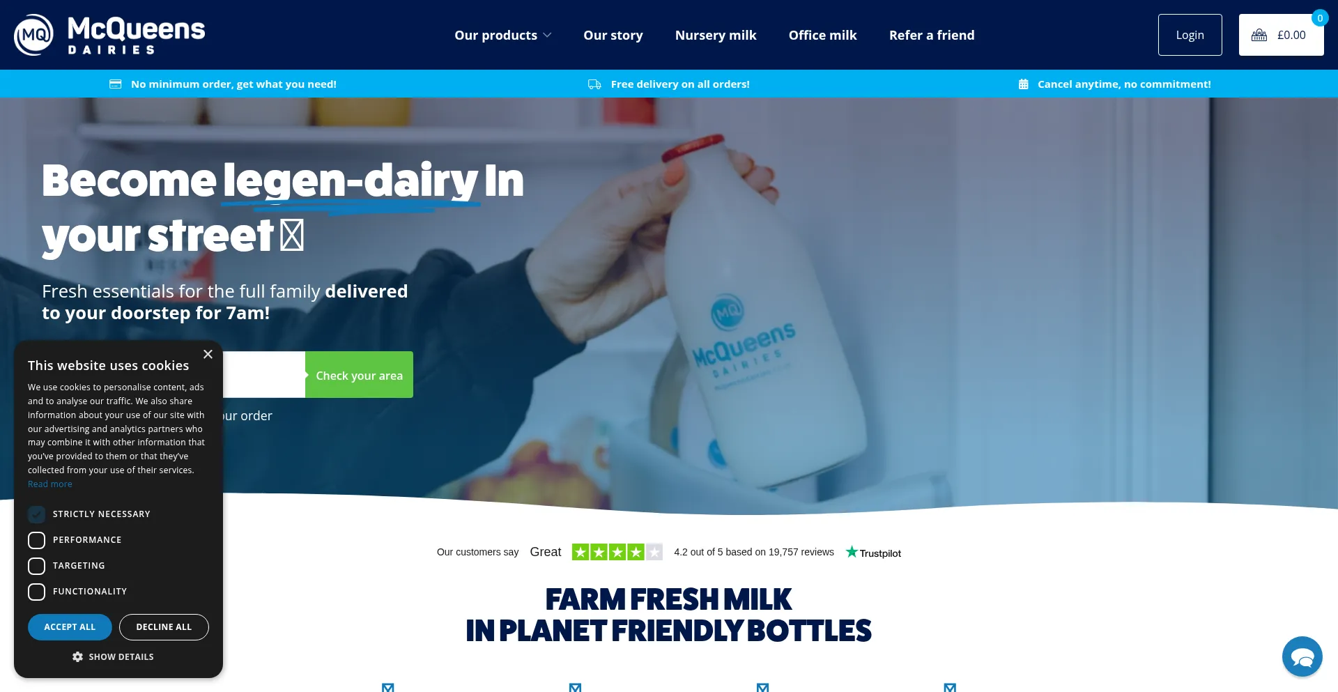 Mcqueensdairies.co.uk é Seguro e Confiável?