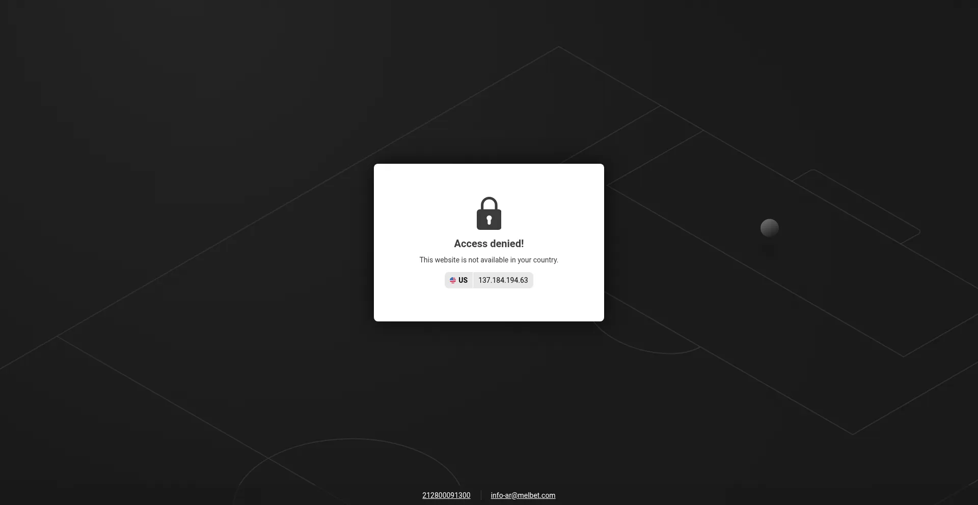 Website screenshot of Melbet-ma.com