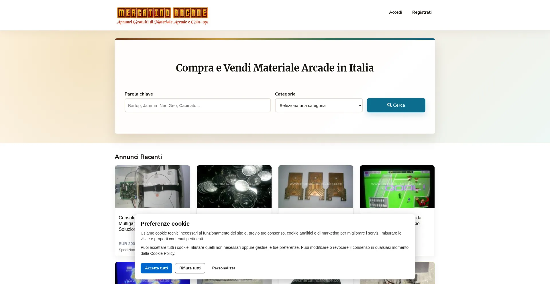 Mercatinoarcade.com