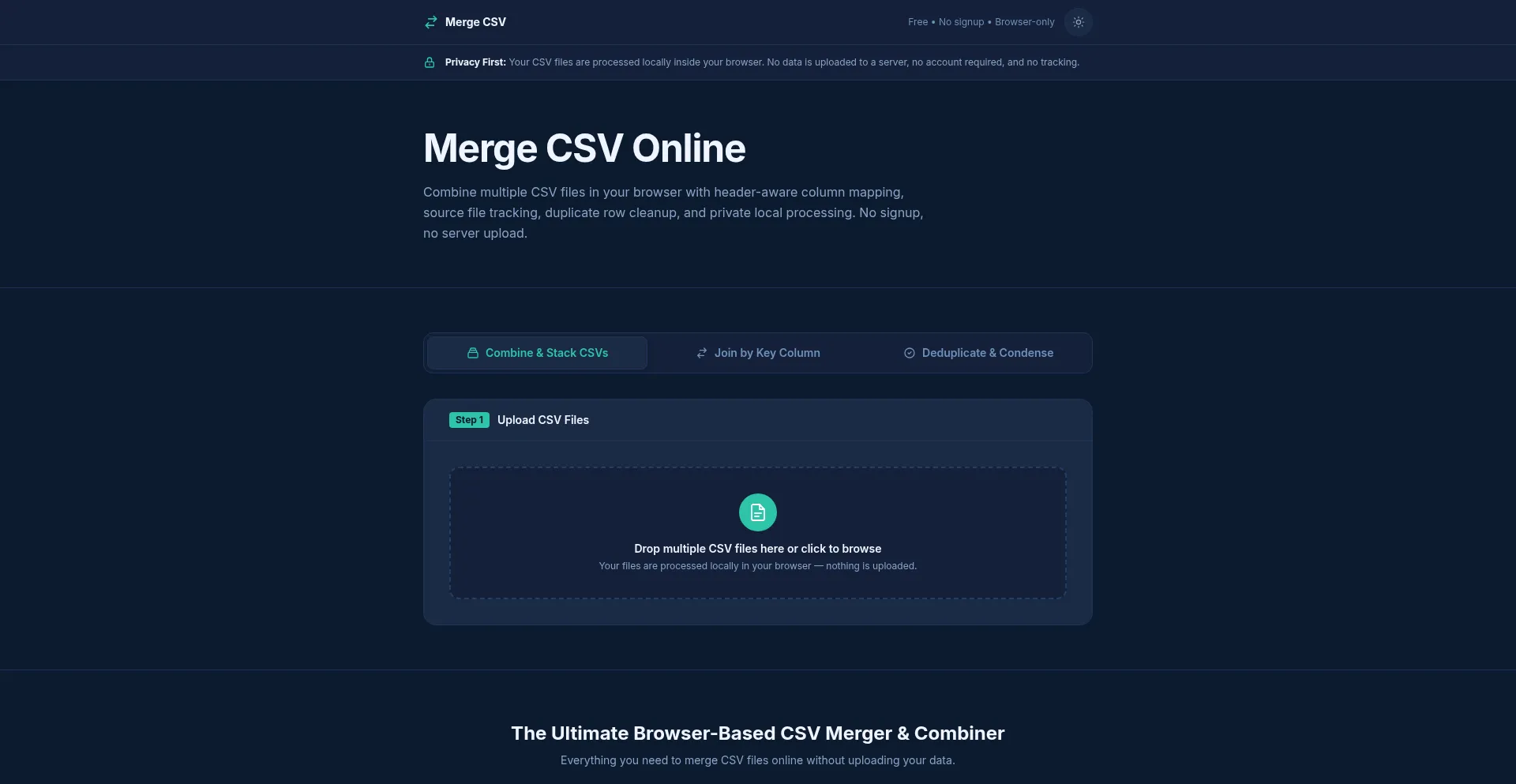 Mergecsvonline.com
