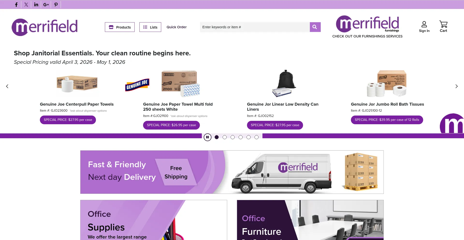 Merrifieldofficesupply.com