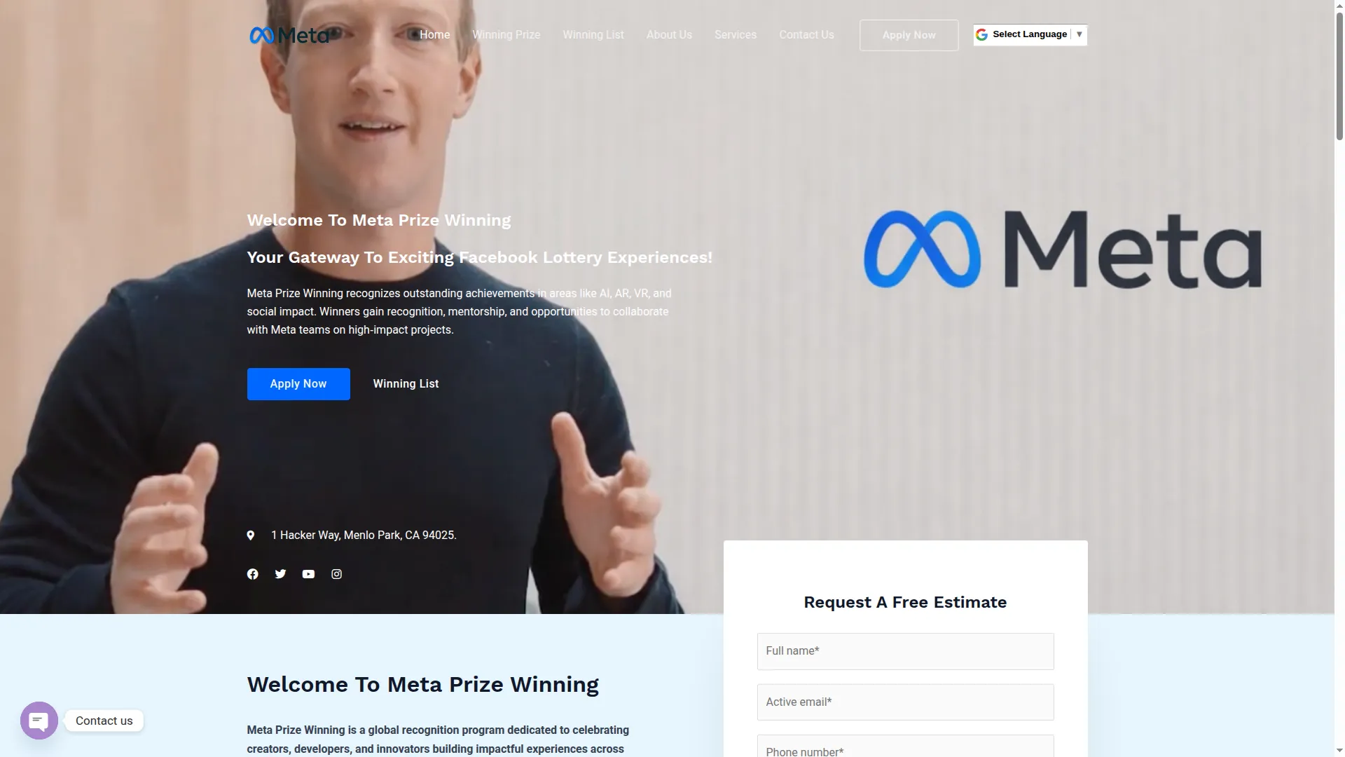 Metaprizewinning.com
