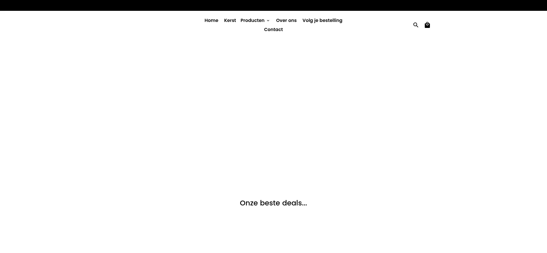 Website screenshot of Mezamstore.nl