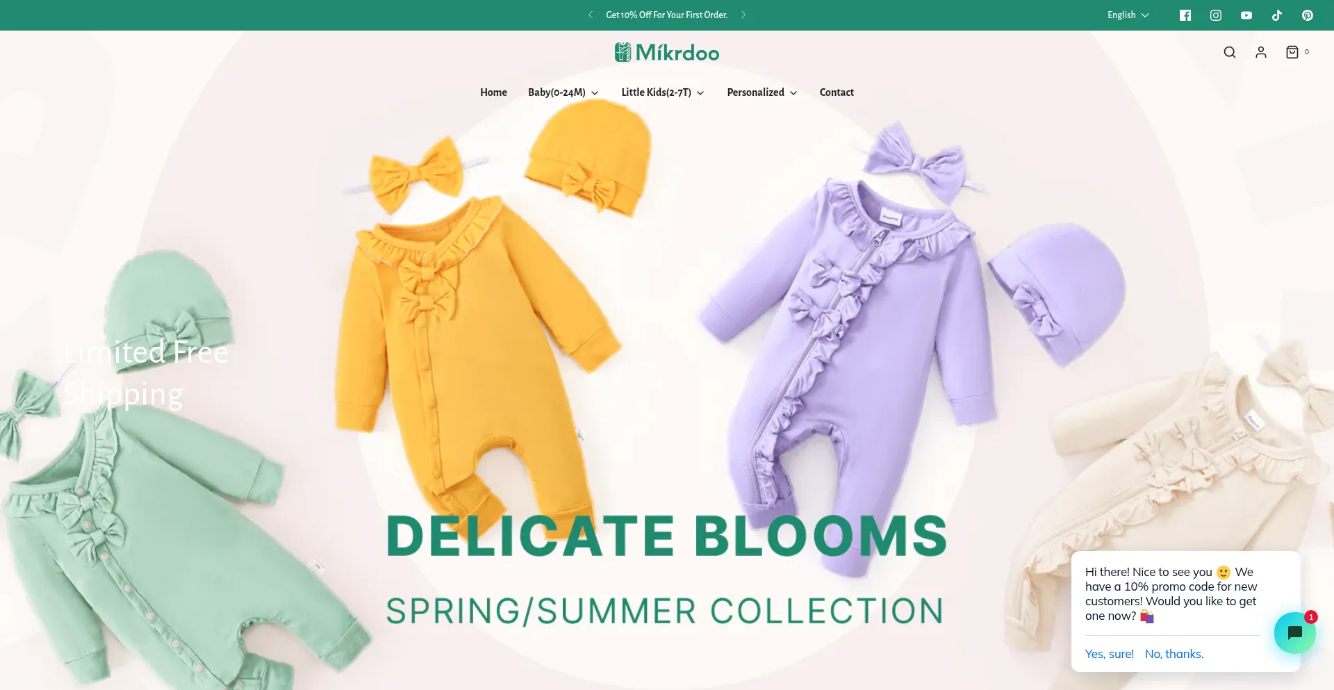 Website screenshot of Mikrdoo.com