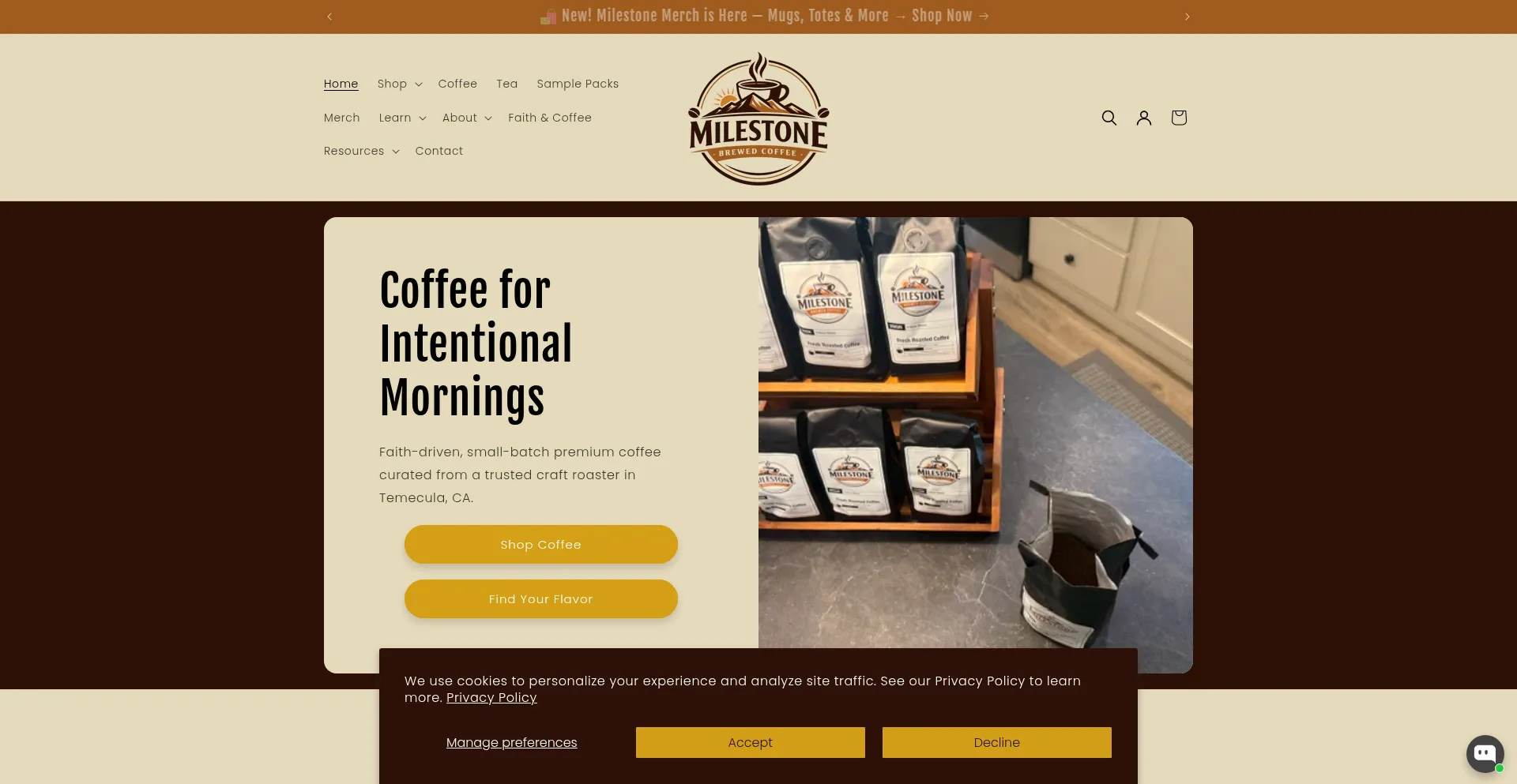 Milestonebrewedcoffee.com