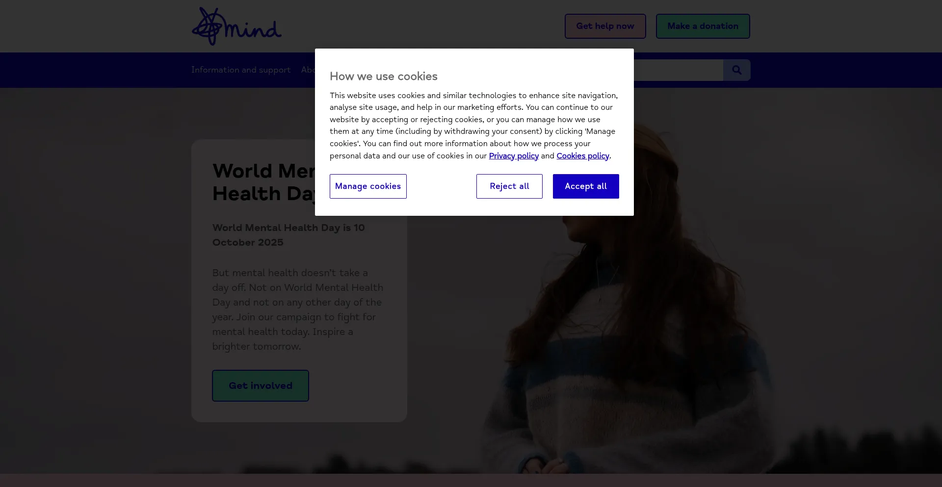 Mind.org.uk Screenshot