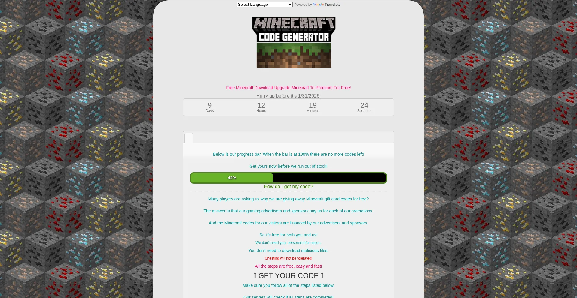 Minecraft.codetoad.org