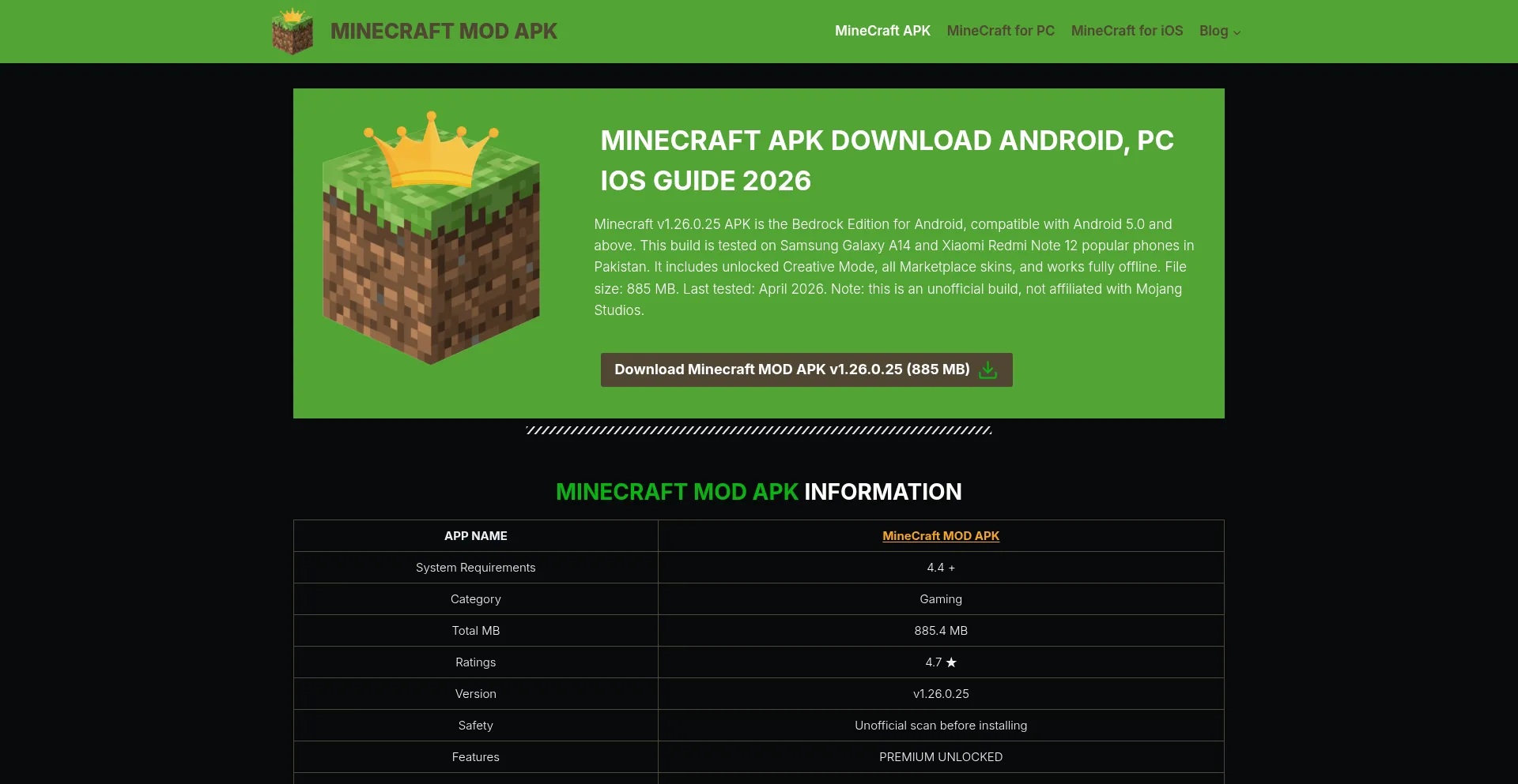 Minecraftmodapk.pk