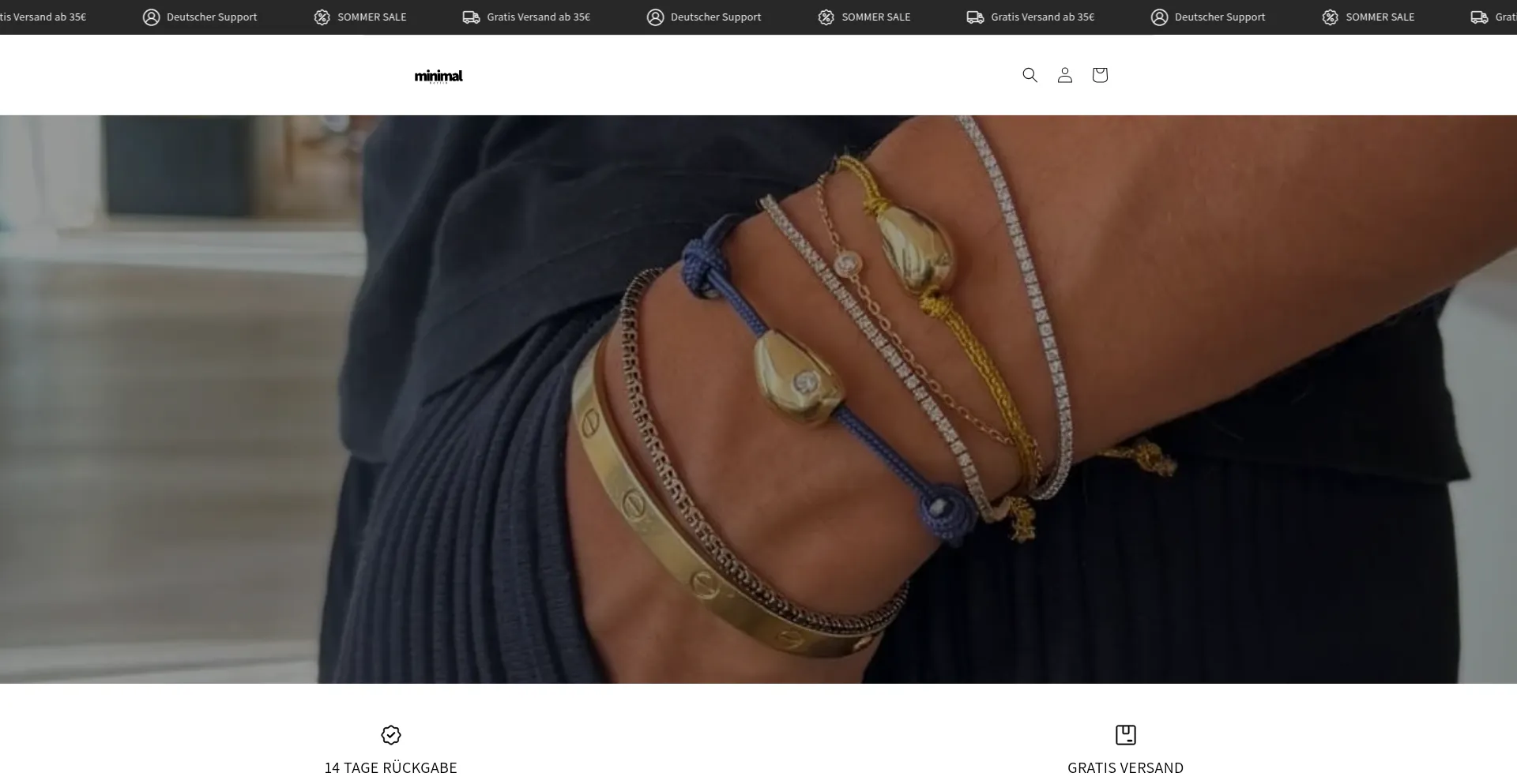 Website screenshot of Minimalberlin.shop